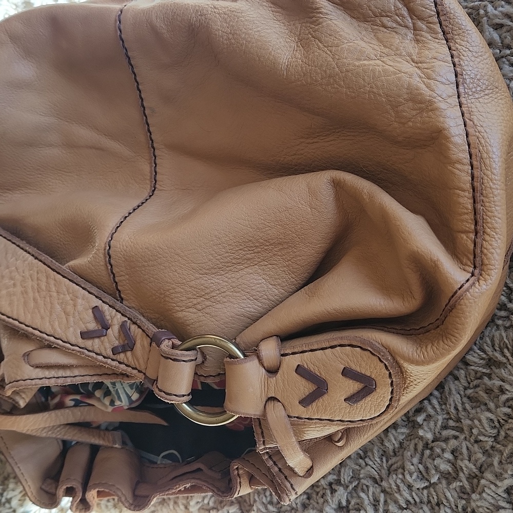 Lucky Brand Tan Leather Shoulder Bag - Picture 15 of 16